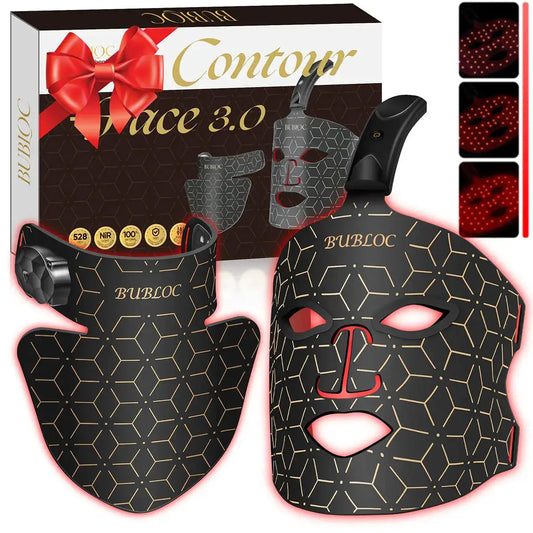 Portable Silicone LED Face Mask with Neck Red Light Near Infrared Therapy Anti Aging Repair Skin Brighten Skin Tone Home Use from PriceLows™