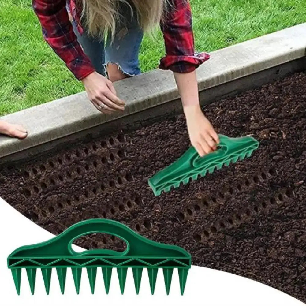 Seeds Spreader Seed in Gardening Manual Soil Portable Seeds Spacer Soil Puncher for Planting Seeds Soil Loosening from PriceLows™