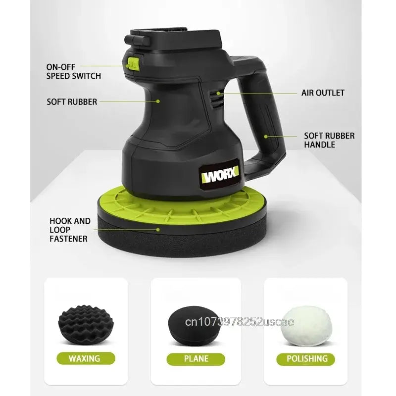 WORX Cordless Car Polisher Automobile Car High Efficient Auto Waxing Polishing Sealing Glaze Machine [Non Battery and Charger] from PriceLows™
