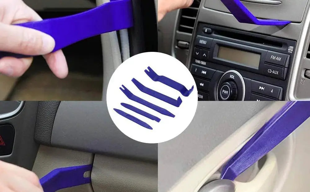 5/6Pcs Trim Removal Tool Set Car Pry Tool Kit Car Panel Door Audio Trim Tool Installer Pry Kit for Vehicle Dash Radio Audio from PriceLows™