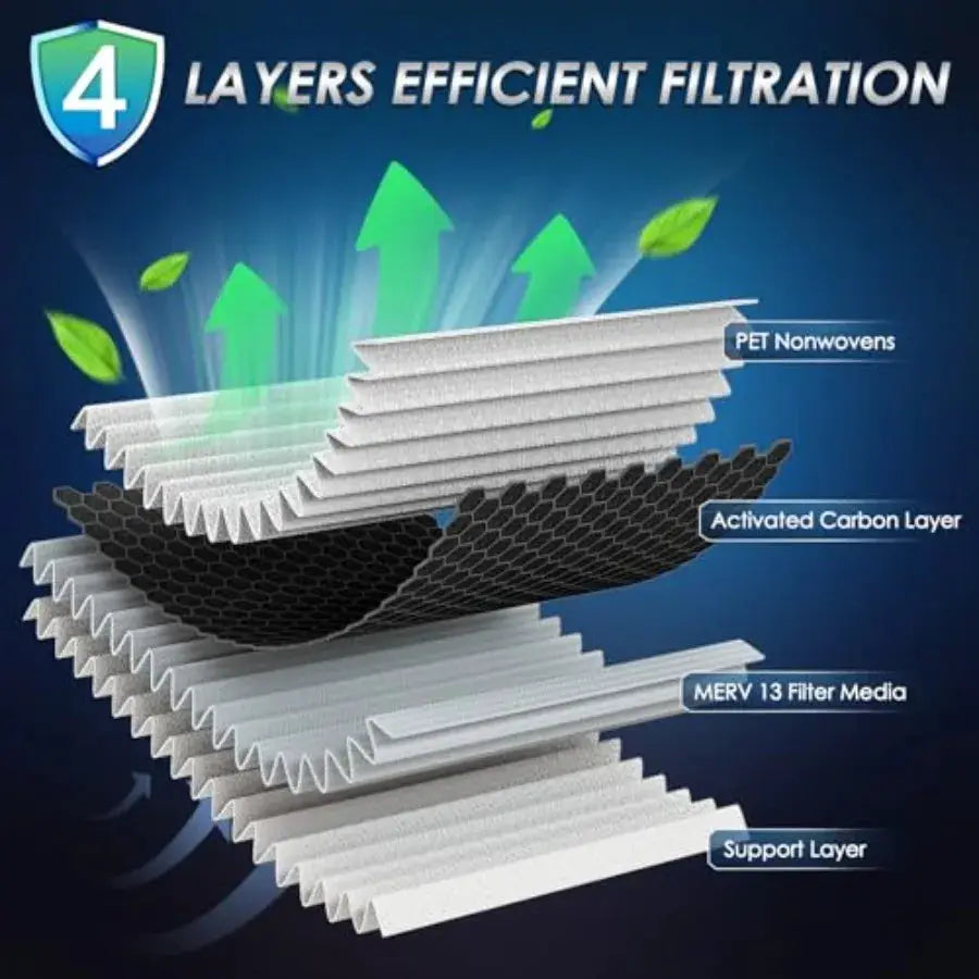 Certified MERV 13 Cabin Air Filter with Activated Carbon, CF10140 for Nissan Altima/Maxima/Murano/Sentra, Infiniti FX35/FX45/G3 from PriceLows™