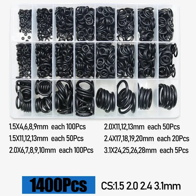O Ring CS 1.0 1.5 to 4.0mm Sealing Washer Nitrile Rubber O-ring Faucet Plumbing Gaskets Oil Resistant High Temperature Oring Kit from PriceLows™