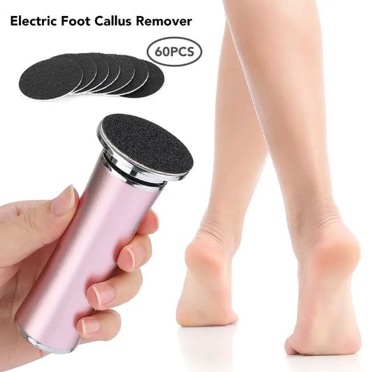 Electric Foot Callus Remover Foot Care File Heels Dead Skin Pedicure Tool Electronic Foot Grinder and Replacement Sandpaper from PriceLows™
