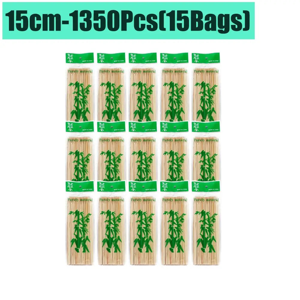 Bamboo Skewers | Natural Color | 15/20/25/30cm | 80-90 Pcs Pack