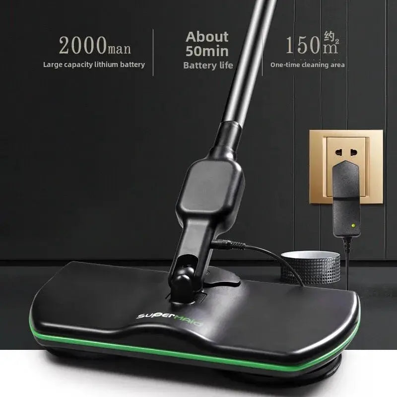 Cordless Electric Mop Handheld Rotating Mop Absorbing Water Footswitch Rechargeable Sweeper Waxing Cleaning for Hardwood Tile from PriceLows™