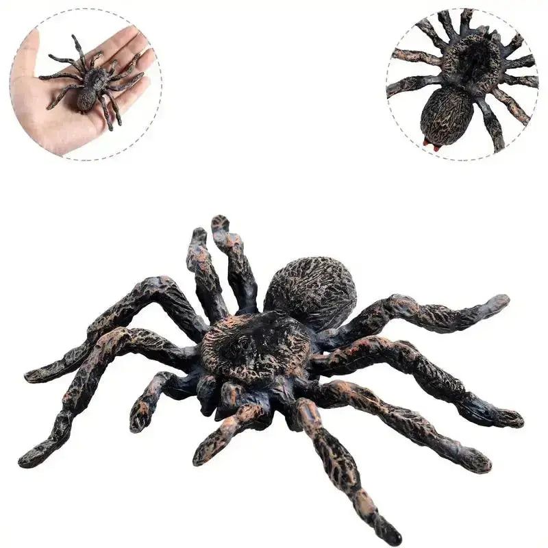 Realistic Spider Figure | Giant Plastic Tarantula | 2 Pcs 4 Pcs