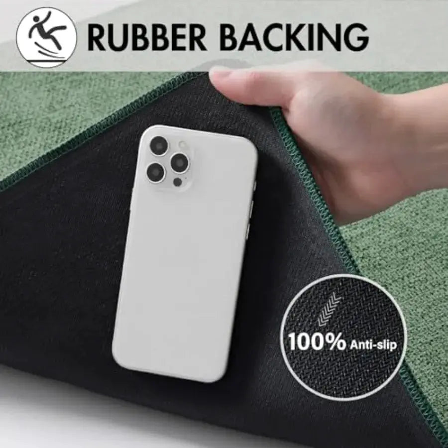 Set of 2 Ultra Thin Bathroom Rugs Rubber Bath Mats for Bathroom Non Slip Quick Dry Absorbent Bath Rug Machine Washable Fit Unde from PriceLows™