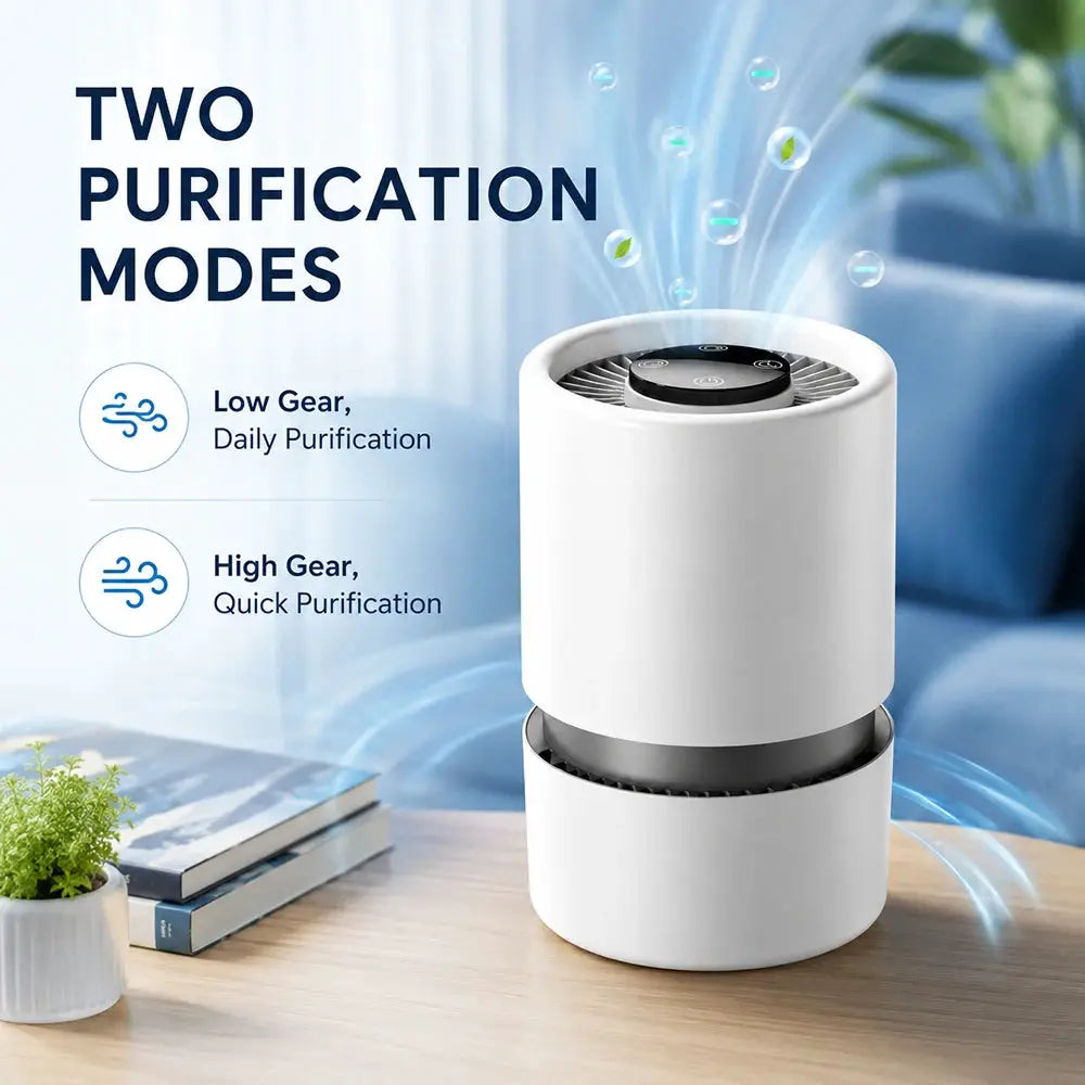 Portable Air Purifier | H11 HEPA Filter | USB Powered With Aromatherapy
