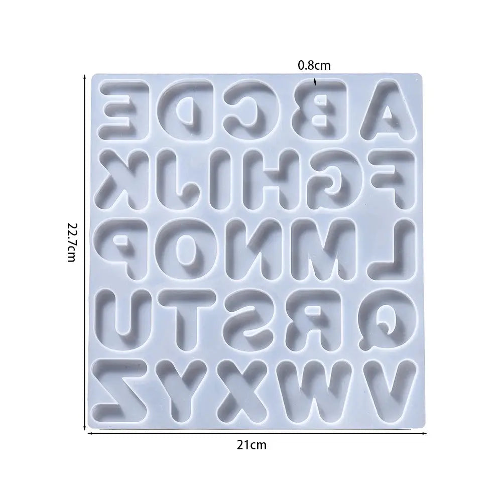 Alphabet Epoxy Resin Silicone Mold | DIY Jewelry Crafts Mould