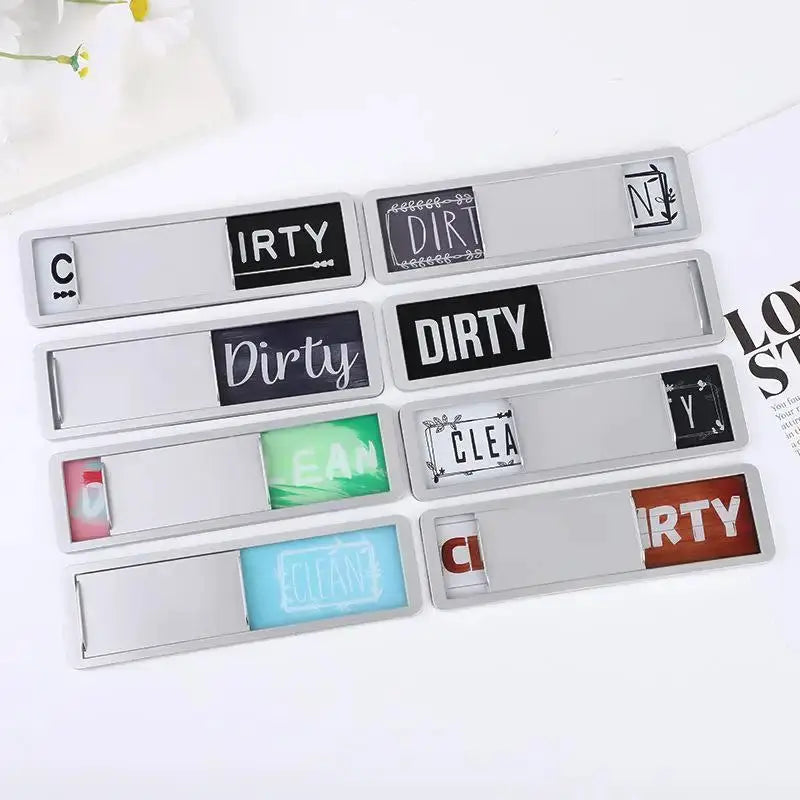 Dishwasher Magnet | Clean Dirty Sign | Fridge Use | 17.7x5.2cm