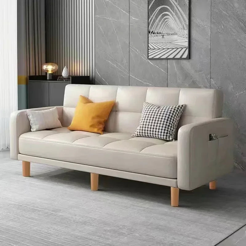Sofa Bed | Composite Fabrics | Wood Frame | Single Or Double
