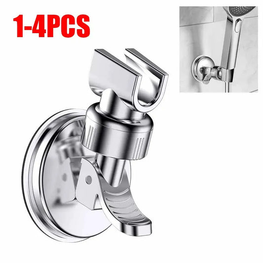 1-4Pcs Adjustable Shower Rack Strong Vacuum Suction Cup Handheld Shower Head Wall Mount Holder Rotating Bathroom Shower Base from PriceLows™