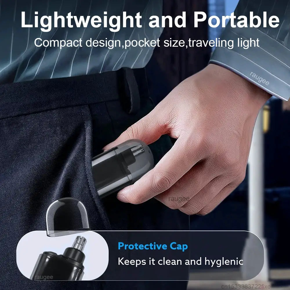 Nose Hair Trimmer Mini Clipper For Men Electric Eyebrow Nose Ears Hair Trimmer USB Rechargeable Travel Portable Nose Hair Cutter from PriceLows™