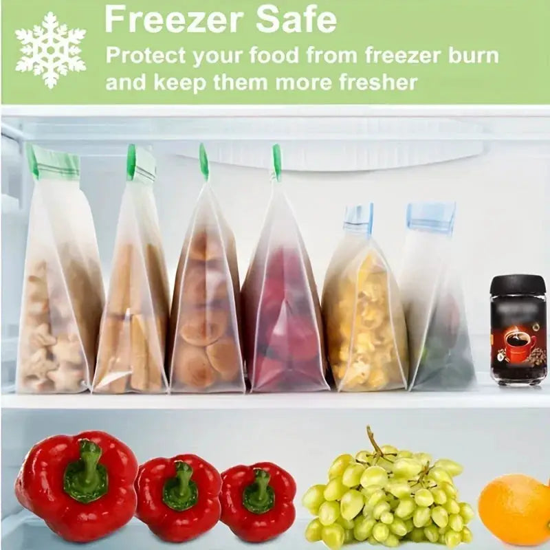 Reusable Silicone Food Bag | Leakproof | Freezer Safe | Multiple Sizes
