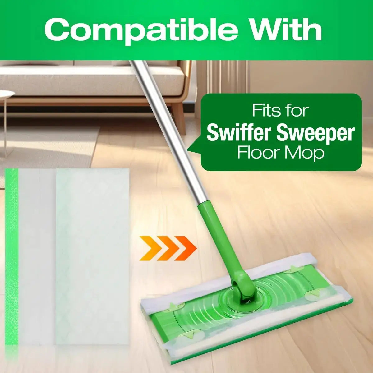 Swiffer Sweeper Wet Mopping Pad Refills for Floor Mop with Febreze Lavender Scent, 10 Count from PriceLows™