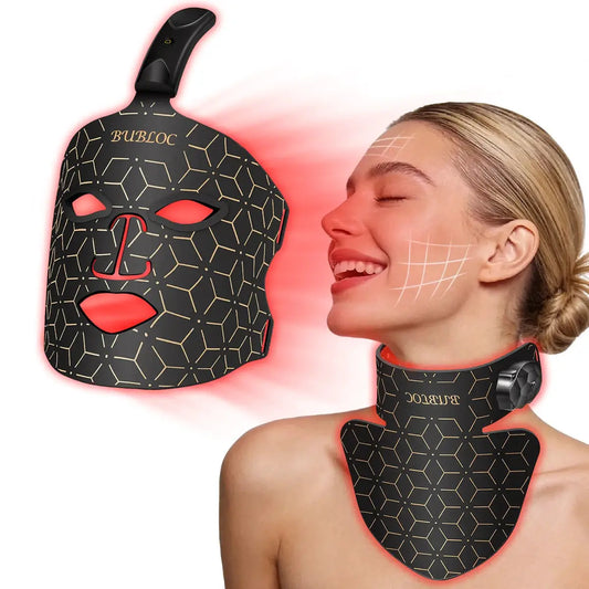 Red Light Near Infrared Therapy Portable Silicone LED Face Mask for Anti Aging Repair Skin Brighten Skin Tone Tighten Home Use from PriceLows™