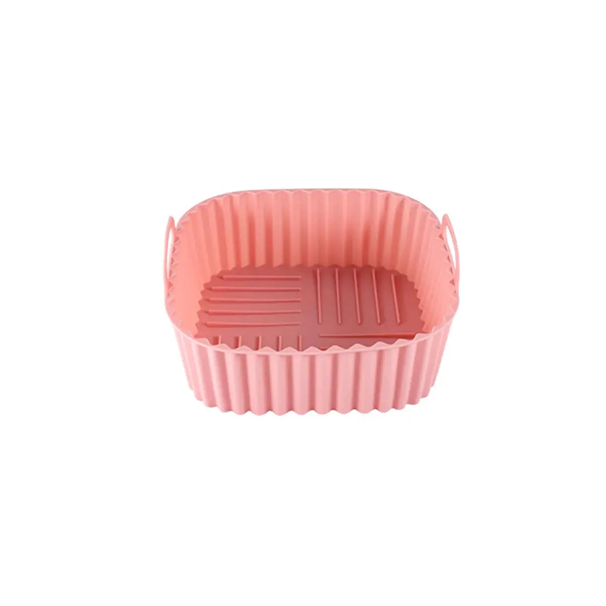 Air Fryer Basket | Silicone Square | High Temperature Resistant | Red, Blue