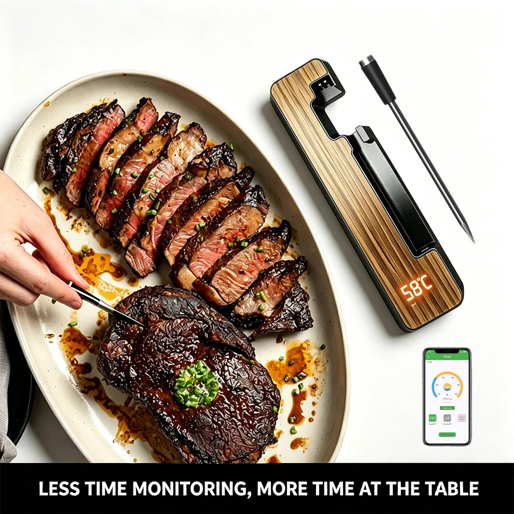Wireless Meat Thermometer | App Control | Ceramic Probe | One Size