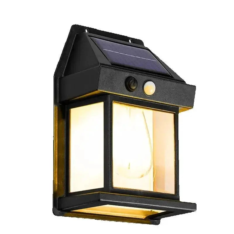 Motion Sensor Solar Wall Light Waterproof Outdoor Modes Auto On/Off Warm White for Garden Courtyard Patio Driveway Pathway Light from PriceLows™