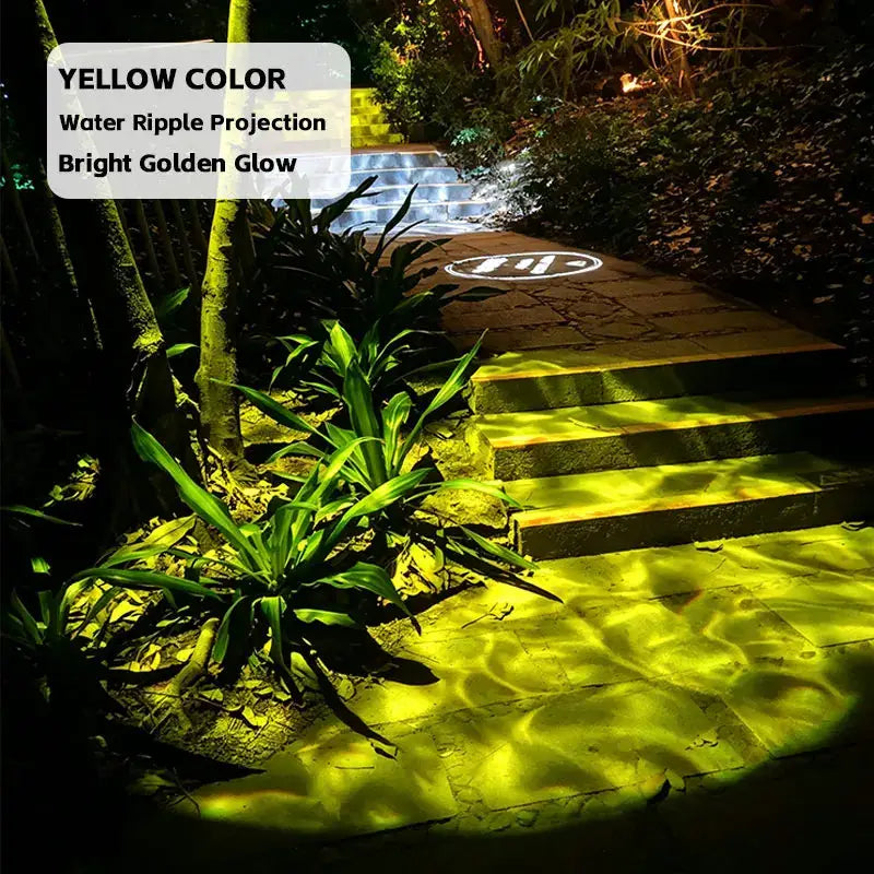 LED Water Ripple Projector | Waterproof Outdoor Beach Light | Aluminum