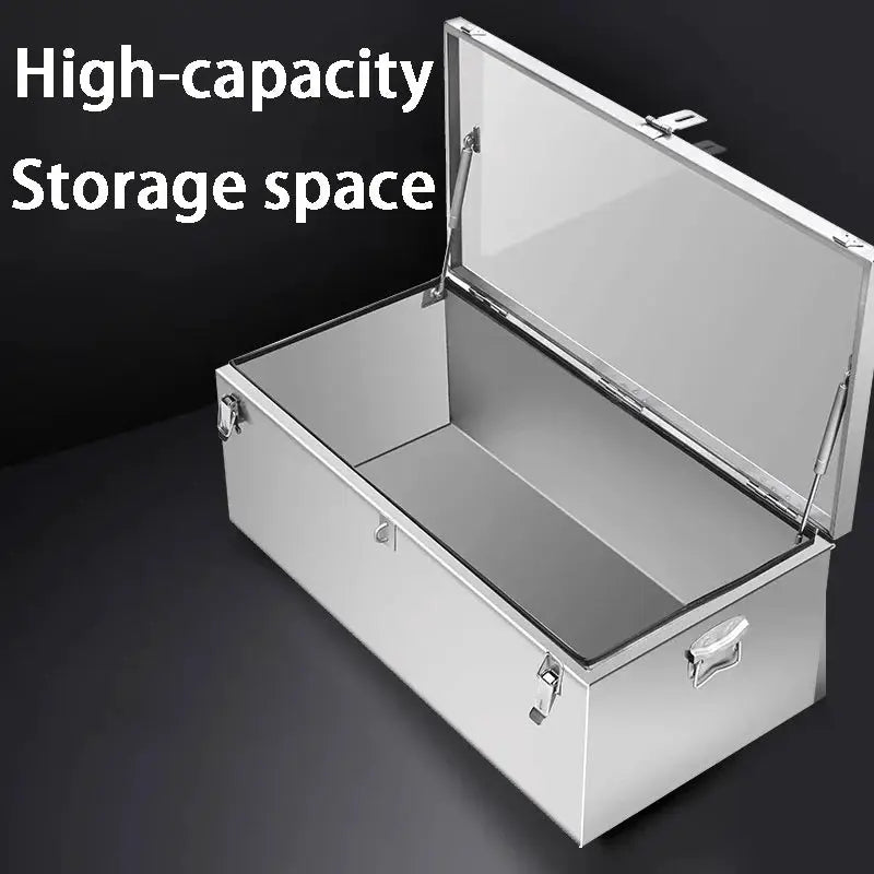 Stainless Steel Toolbox Large Capacity Tool Organizer Suitcase Multifunctional Hardware Tools Storage Box Waterproof Boxes from PriceLows™
