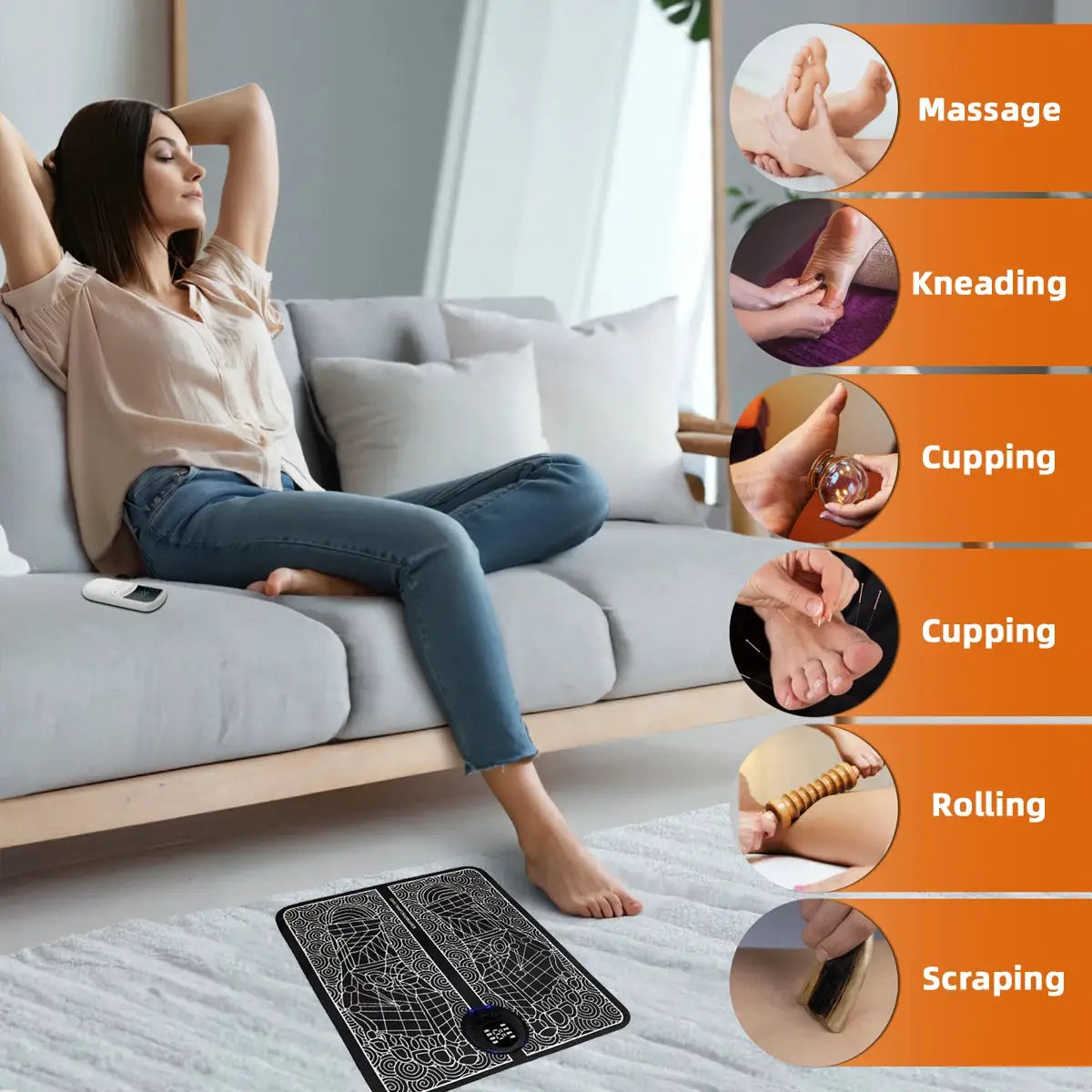 Electric Foot Massager | Smart Acupoint | Muscle Trainer | Composite Material