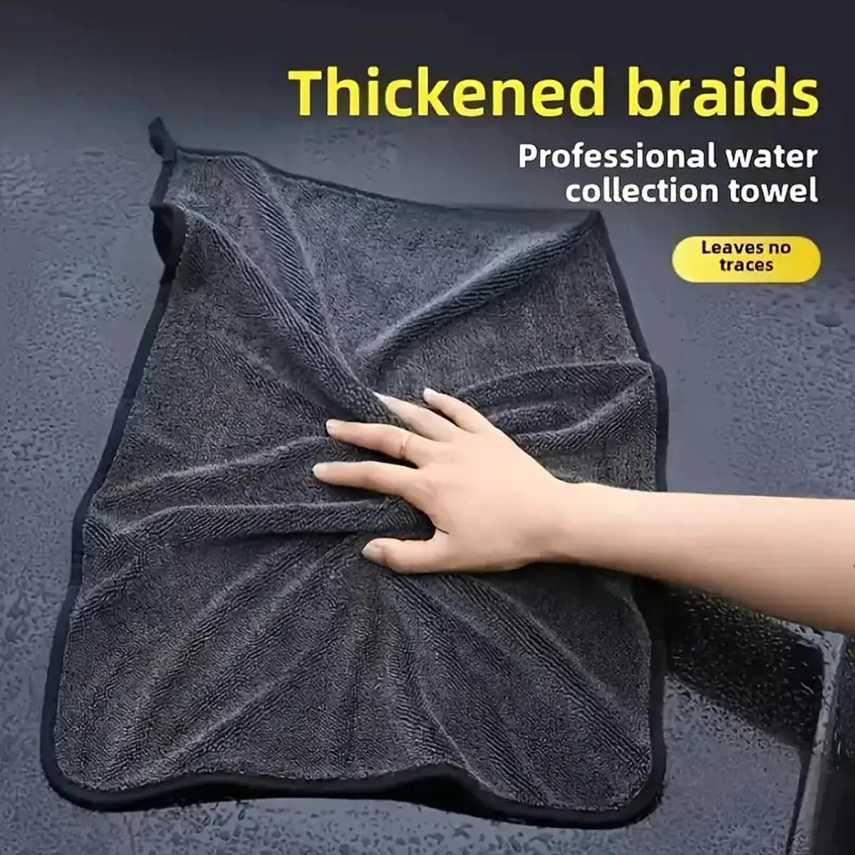 Car Microfiber Towel | Dark Gray | Oversized | 60x90 cm