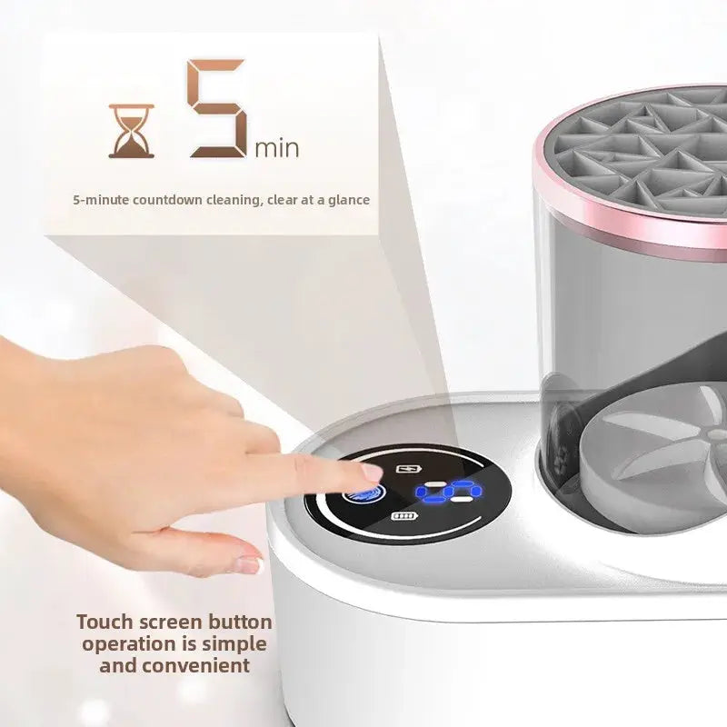 Electric Makeup Brush Cleaner | Touch Timer Panel | Fast Air Dry | Desktop