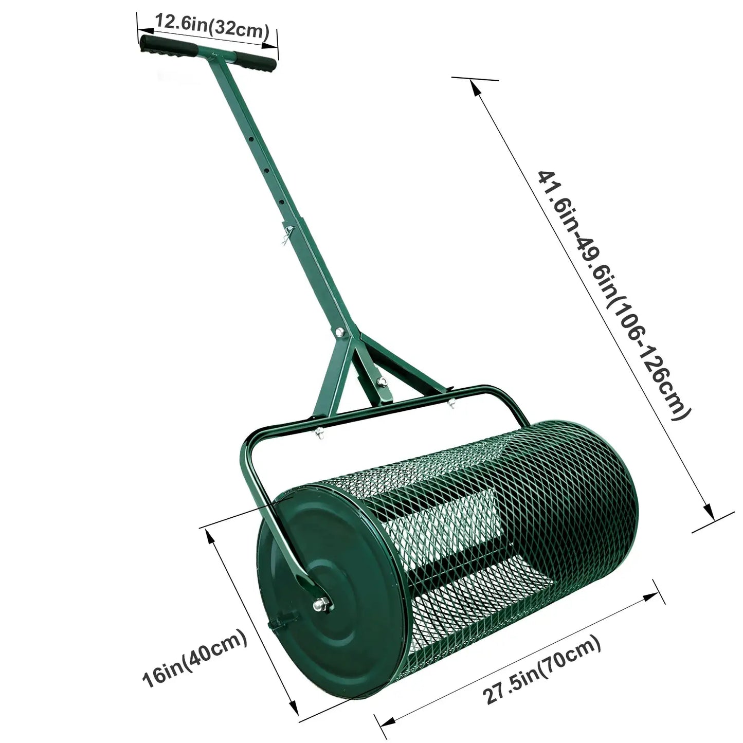 T Shape Handle Compost , Peat Moss , Metal Mesh Manure Spreader For Lawns, Garden Planting Seeding，Grape crushing tool from PriceLows™