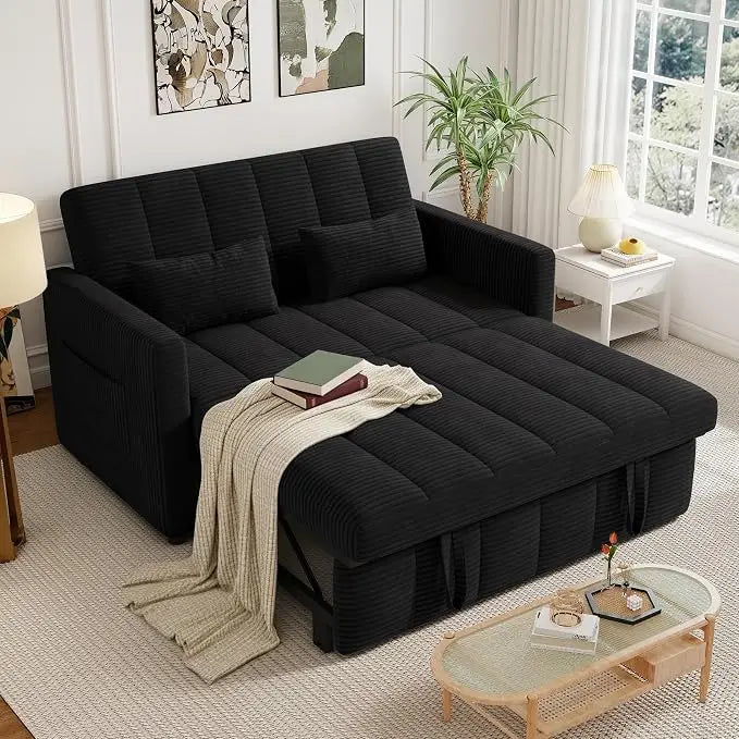 Sleeper Sofa Bed | 3-in-1 Convertible | Pull-Out Couch | Loveseat