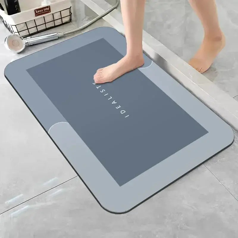 Diatomaceous Earth Bath Mat Super Absorbent Non Slip Fast Drying Soft Floor Mat for Bathroom Shower Laundry Bedroom Kitchen RV from PriceLows™