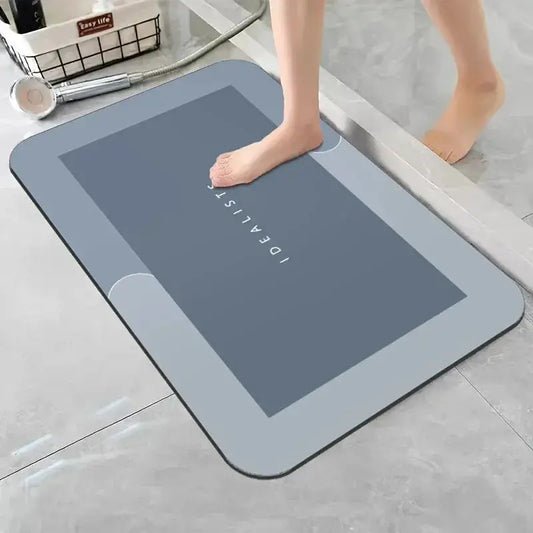 Diatomaceous Earth Bath Mat Super Absorbent Non Slip Fast Drying Soft Floor Mat for Bathroom Shower Laundry Bedroom Kitchen RV from PriceLows™