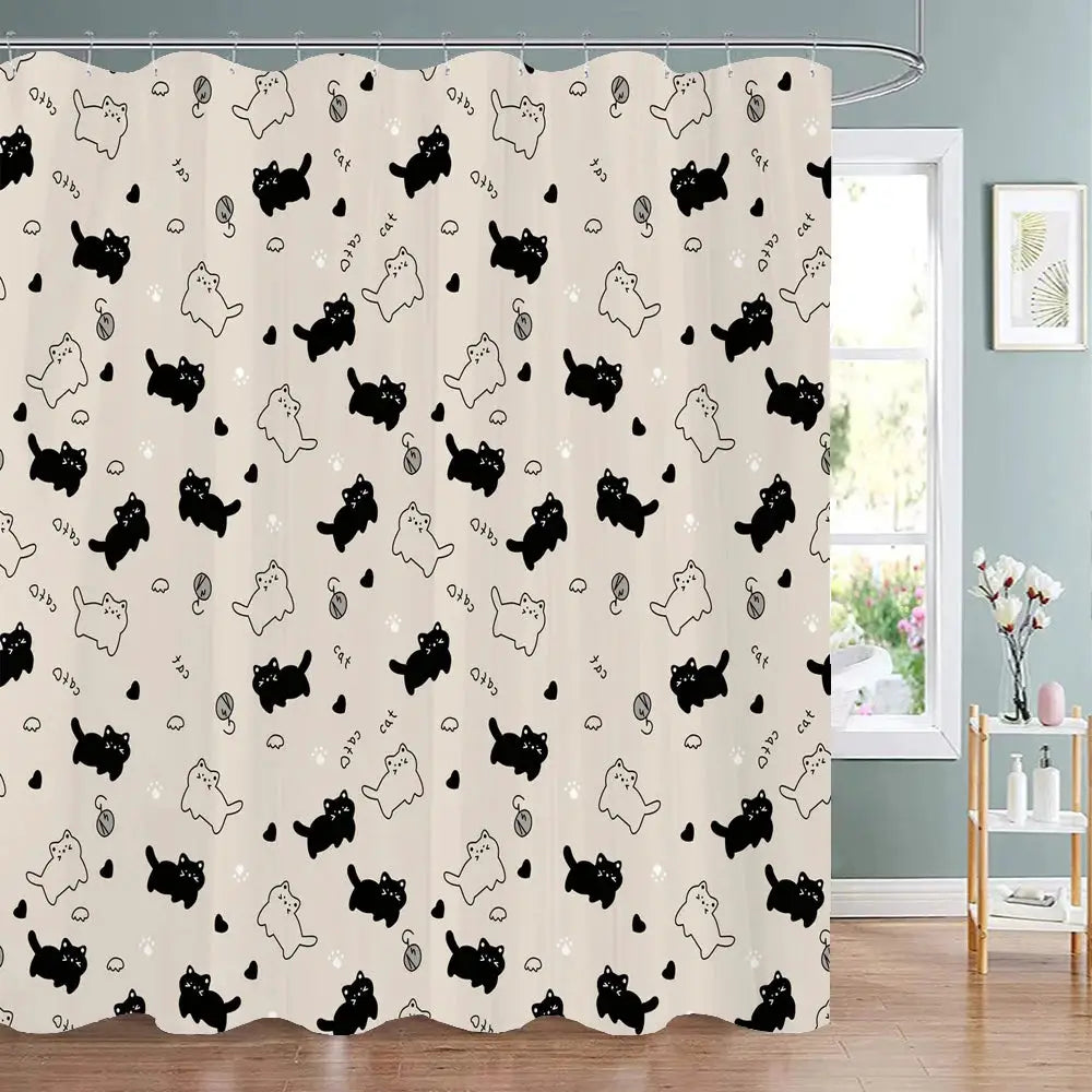 Cartoon Animal Alphabet Shower Curtain Kids ABC Educational Learning Tools Baby Girls Boys Colourful Bath Curtain Bathroom Decor from PriceLows™
