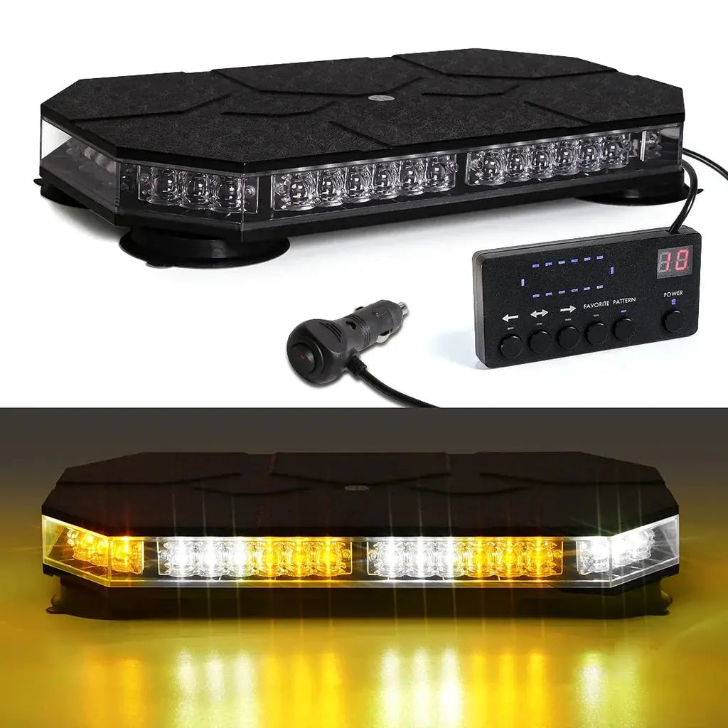 42 LED Car Roof Top Strobe Lights Emergency Warning Safety Beacon Magnetic Mount For Truck Ambulance Snow Plow police lights bli from PriceLows™