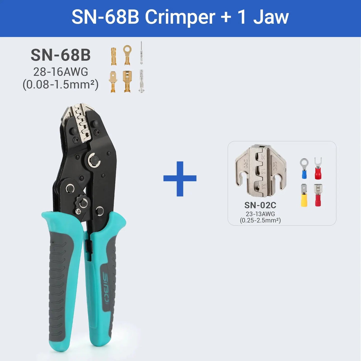 Crimping Tool Set Electrician Tools Quick Change Jaws For Crimp Terminals Dupont JST Non Insulated Open Barrel Ferrule MC4 Solar from PriceLows™
