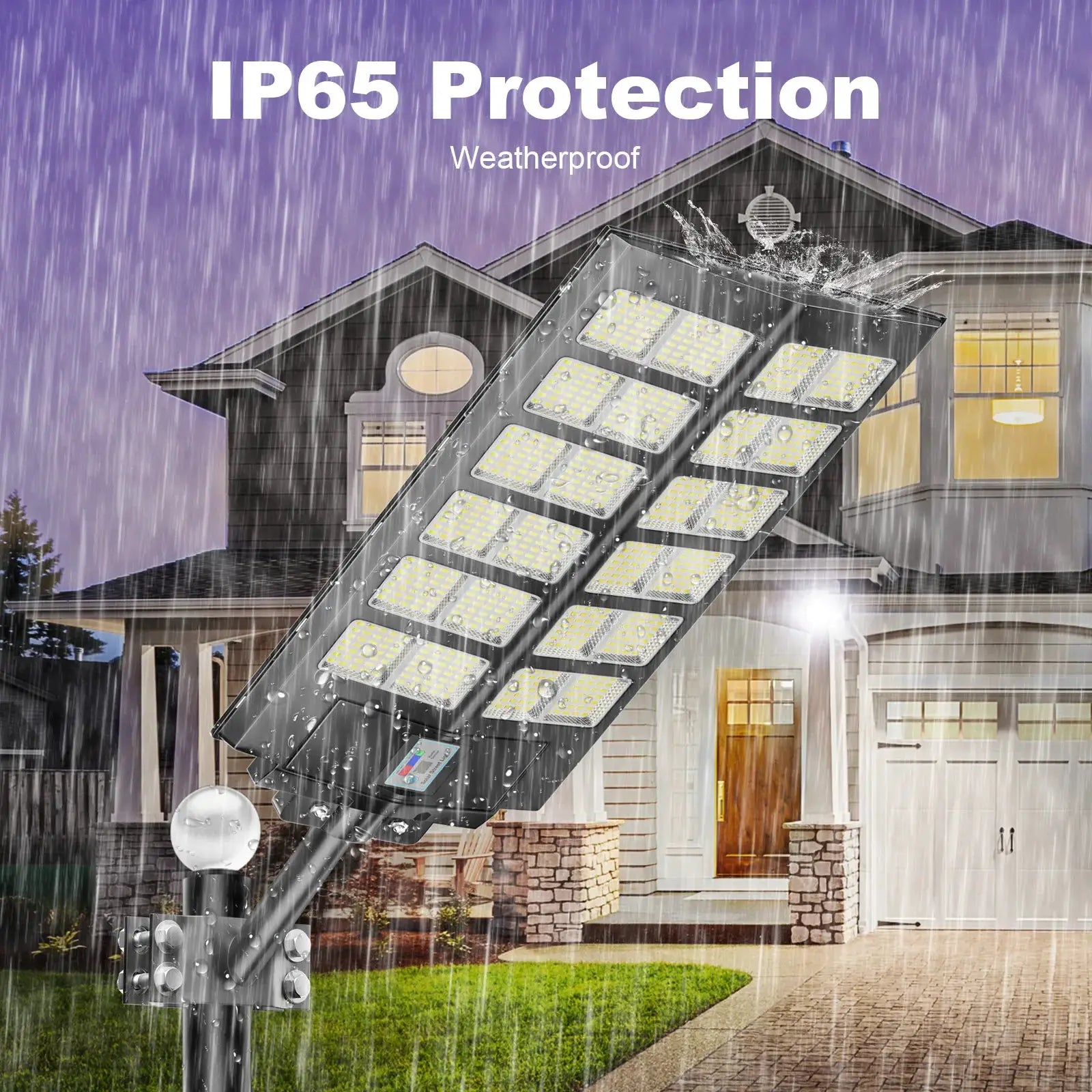 2-Pack 5000W Solar Street Lights Outdoor,Solar Flood Light Motion Sensor and Remote Control,Garden Decoration Gardening Lights from PriceLows™