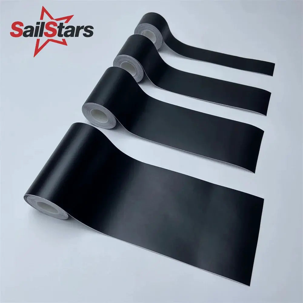 Matte Black 3/5/7/10 cm Vinyl Wrap Stripes Chrome Delete Tape Window Trim Film Stickers For Car Body Decoration from PriceLows™
