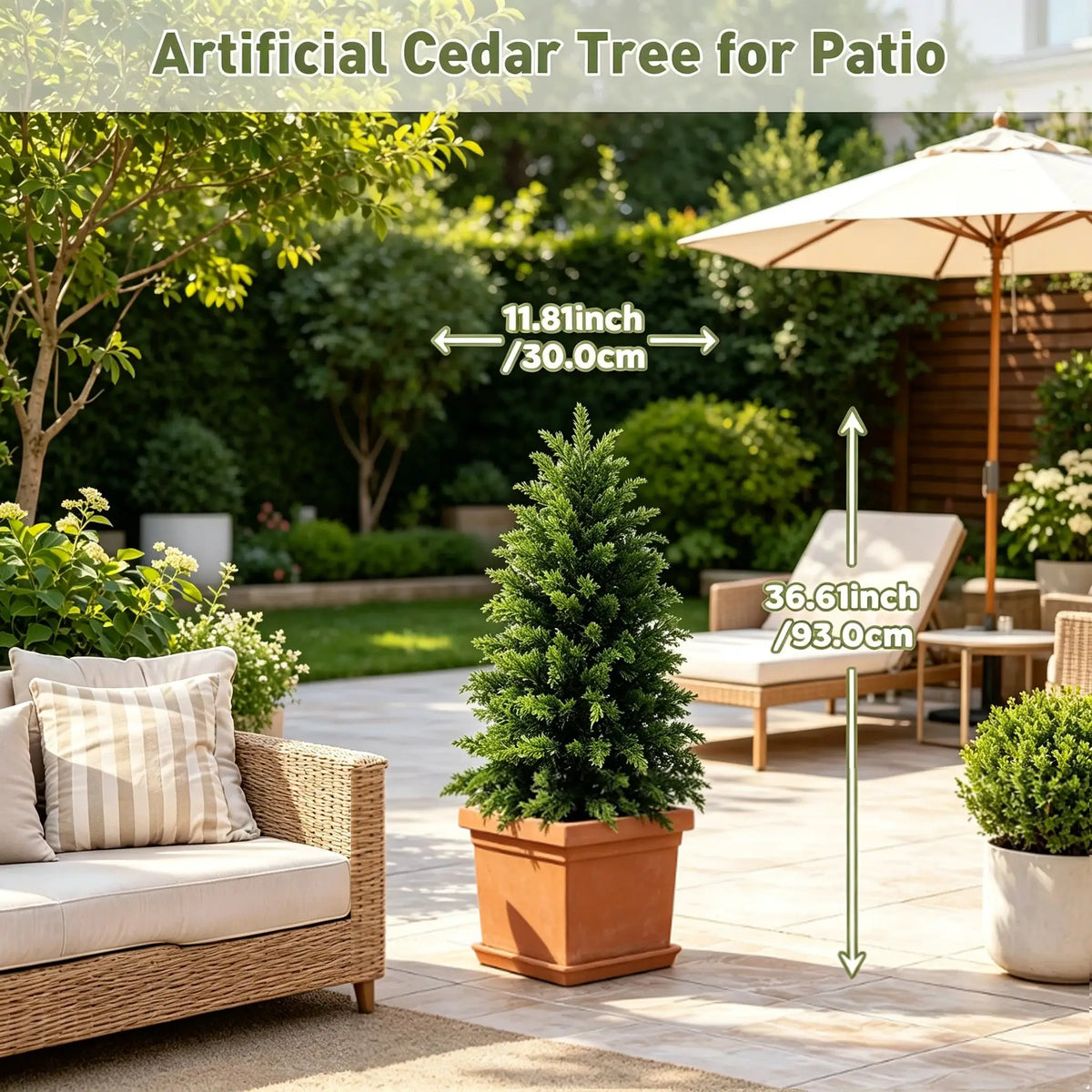 Artificial Cedar Topiary | UV Resistant | Indoor Outdoor | 2 To 6 Ft