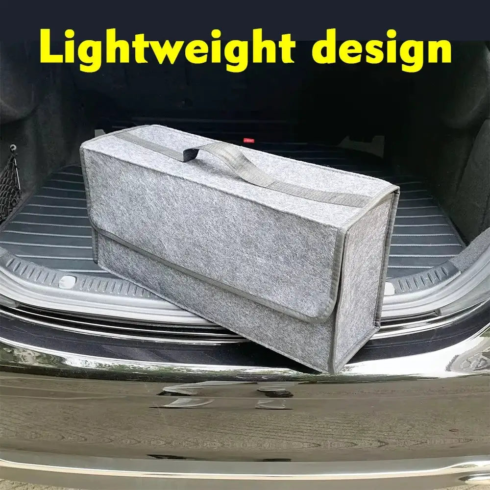 Large Anti Slip Compartment Boot Storage Organizer Tool Car Storage Bag Car Trunk Organizer Soft Felt Storage Box Accessories from PriceLows™