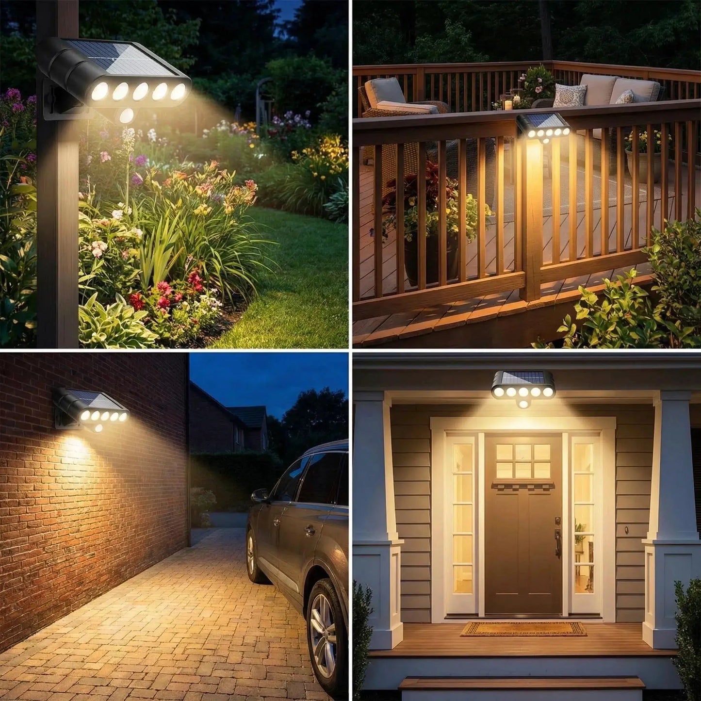 4 Pcs Solar Outdoor Spotlights Lawn Flag Lights Landscape LED Ground Lights Suitable For Gardens Trees And Courtyards Pathway from PriceLows™