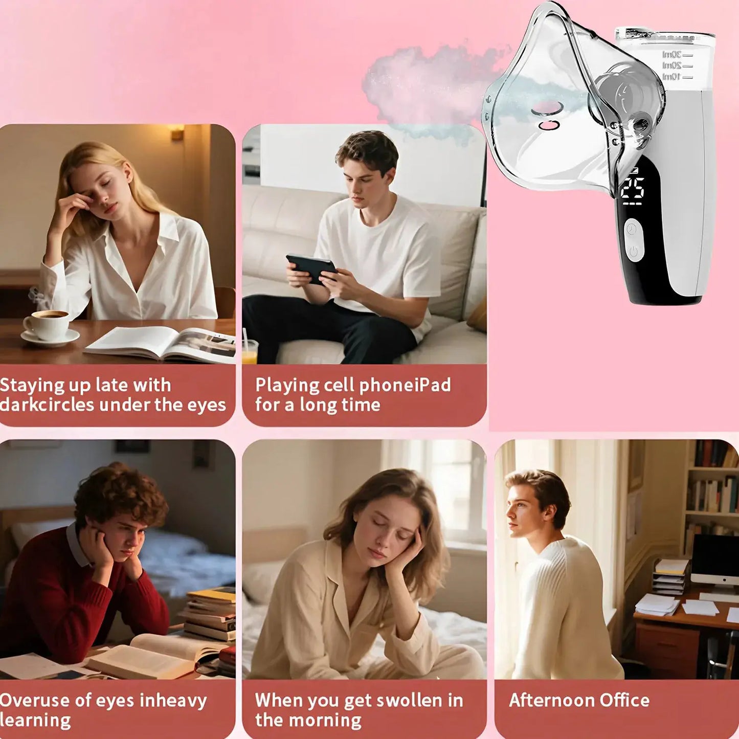 Portable Facial Steamer | Nano Mist Generator | USB Powered | Mini Beauty Sprayer