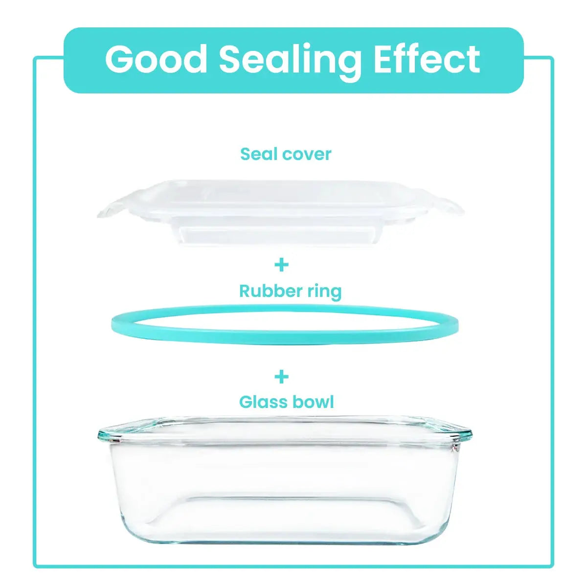 8pcs Glass Food Storage Containers Set Lunch Box Leakproof Airtight Microwave & Oven Safe Stackable Kitchen Organizers from PriceLows™