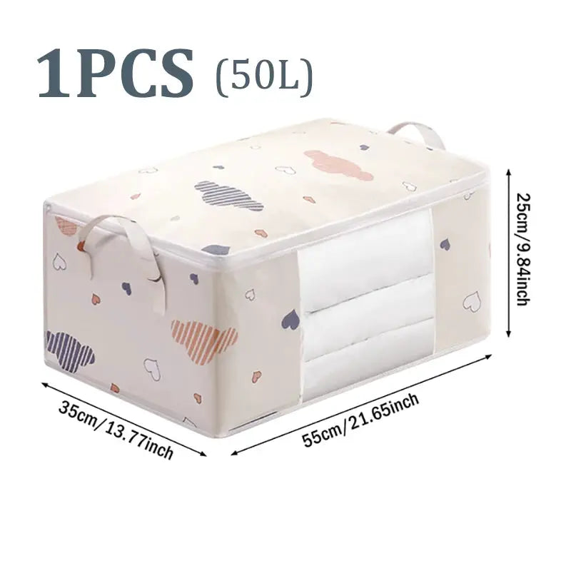 Big Capacity Storage Bag 4/2/1PCS Quilt Clothes Moisture Dust Proof Proof Organizer Duvet Blanket Sorting Bags Luggage Bag from PriceLows™