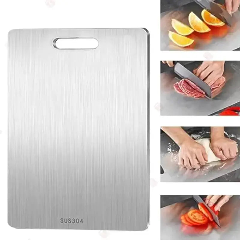 Cutting Boards for Kitchen Stainless Board 304 Steel Thickened Double Sided Food | Stainless Steel | Home Use | Home