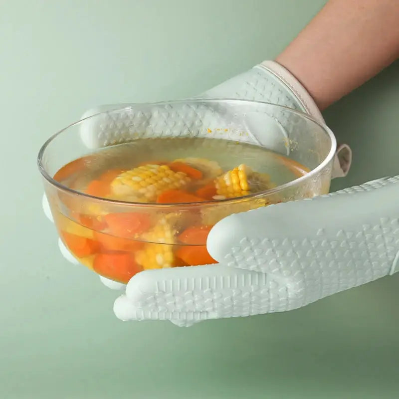 Silicone Oven Mitts | Heat Resistant | Non Slip Grip | 1 Pair