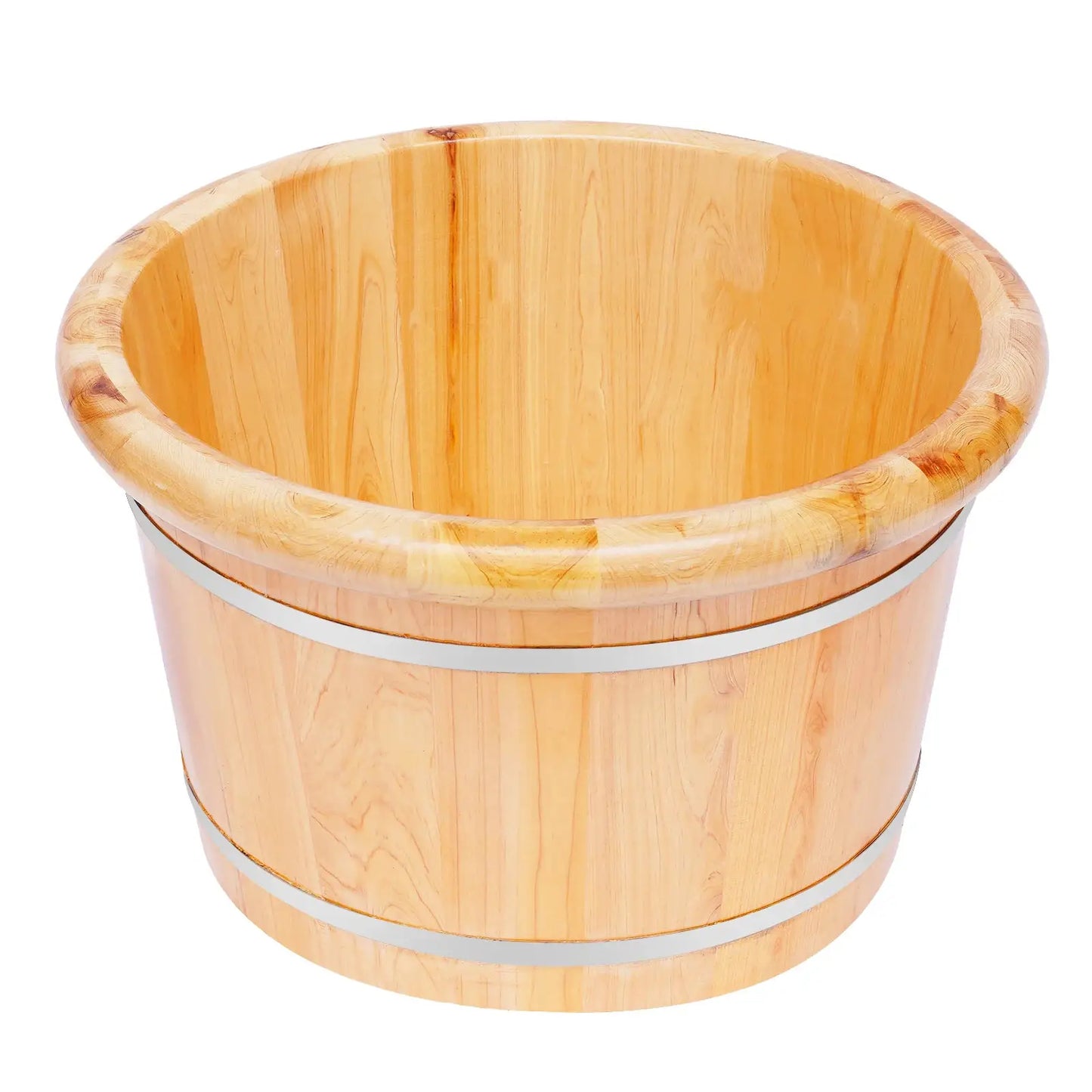Cedar Wood Foot Spa | 12.2 Inch Depth | Massage Roller | 30 Min Heat