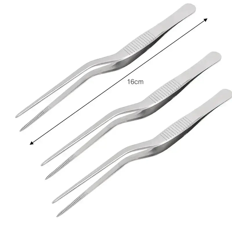 3/1Pcs Kitchen Tweezer Utensil BBQ Tweezer Food Clip Kitchen Bar Chief Tong Stainless Steel Portable for Picnic Barbecue Cooking from PriceLows™