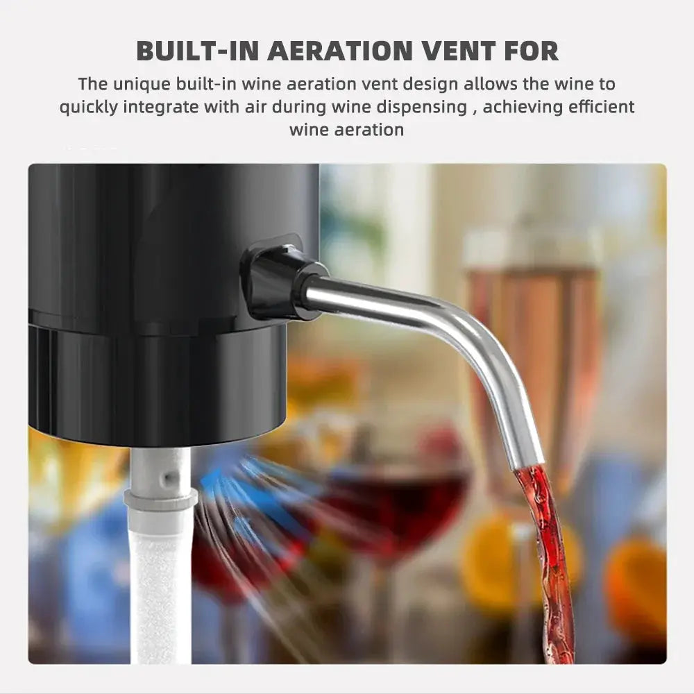Automatic Wine Aerator Dispenser Rechargeable One Touch Electric Wine Decanter Liquor Dispenser Set Bar Party Wine Accessories from PriceLows™