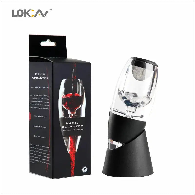 Professional Magic Red Wine Decanter Pourer with Filter Stand Quick Air Aerator Dispenser for Home Dining Bar Essential Set New from PriceLows™