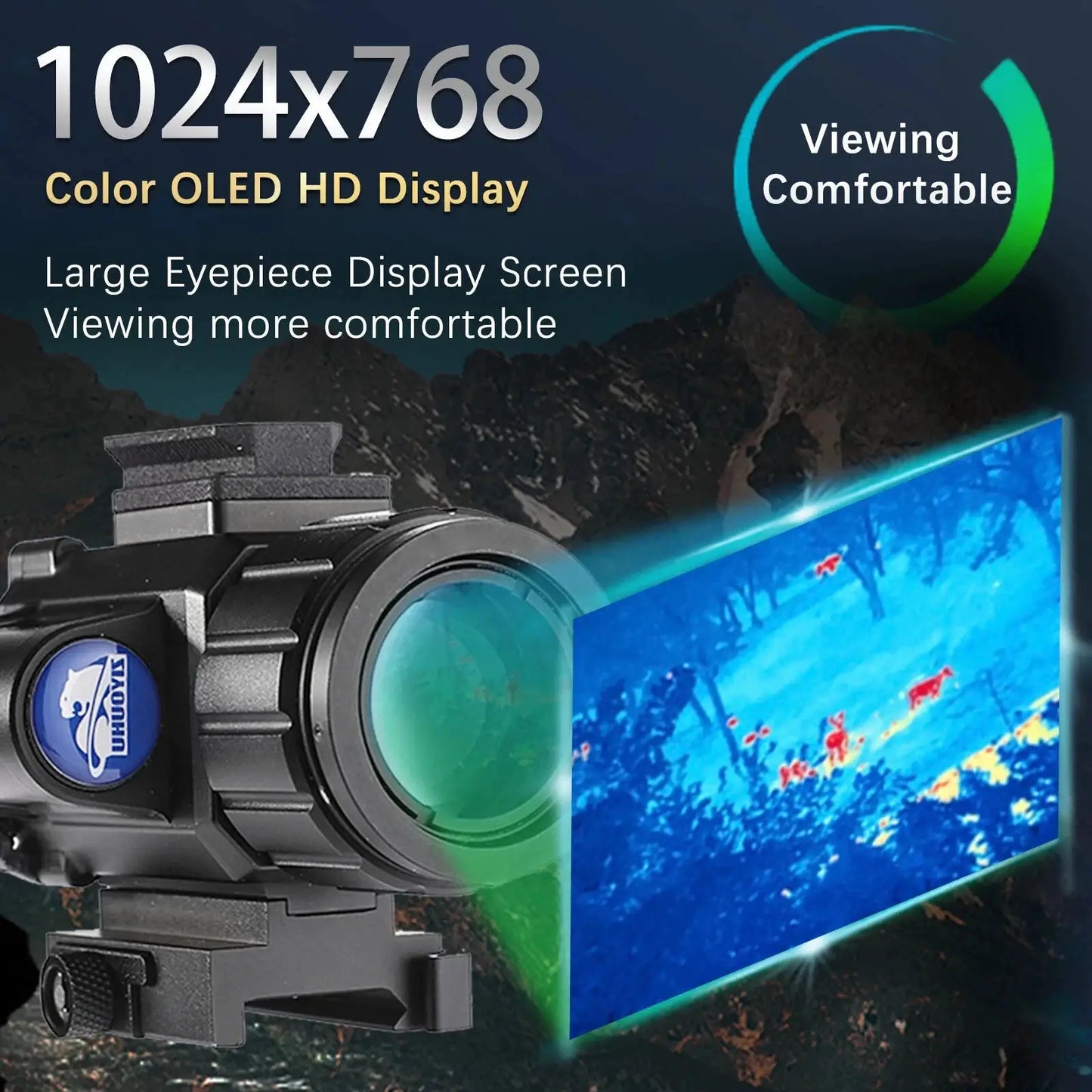 384x288 Multipurpose Head Mounted Thermal Monocular Sight Scope 50hz Hunting Helmet Riflescope Tactical Head Mounted Imager from PriceLows™